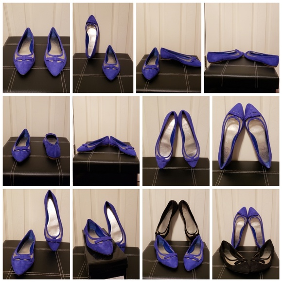 BCBG Paris Suede Bow Vamp Pointed Shoe - Picture 8 of 8